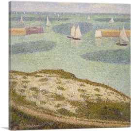 Port-en-Bessin, Entrance to the Harbor 1888-1-Panel-18x18x1.5 Thick