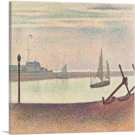 The Channel at Gravelines, Evening 1890-1-Panel-26x26x.75 Thick