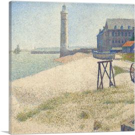 The Lighthouse at Honfleur 1886-1-Panel-12x12x1.5 Thick