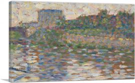 The Seine at Courbevoie 1884-1-Panel-26x18x1.5 Thick