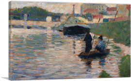 View of the Seine 1883-1-Panel-26x18x1.5 Thick