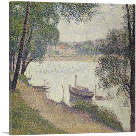 Gray Weather -  Grande Jatte 1888-1-Panel-18x18x1.5 Thick