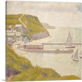 Harbour at Port-en-Bessin at High Tide 1888-1-Panel-18x18x1.5 Thick