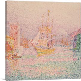 The Harbour at Marseilles 1906-1-Panel-26x26x.75 Thick