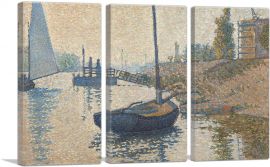 The Ponton de la Felicite 1886-3-Panels-90x60x1.5 Thick