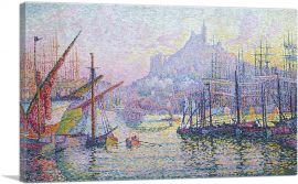 View of the Port of Marseilles-1-Panel-40x26x1.5 Thick