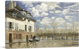 Flood At Port Marly 1876-1-Panel-40x26x1.5 Thick