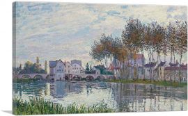 Moret At Sunset October 1888-1-Panel-18x12x1.5 Thick