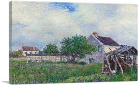 Old Cottage In Les Sablons 1885-1-Panel-12x8x.75 Thick