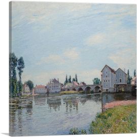 The Loing Below The Moret Bridge 1892-1-Panel-12x12x1.5 Thick