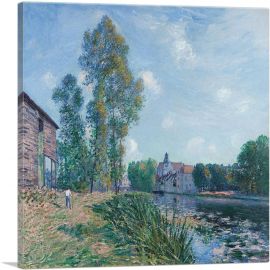 The Loing In Moret In Summer 1891-1-Panel-12x12x1.5 Thick