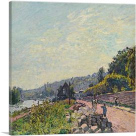 The Seine At The Bas-Meudon-1-Panel-18x18x1.5 Thick