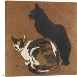Two Cats 1894-1-Panel-12x12x1.5 Thick