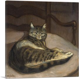 Cat on a Chair 1900-1-Panel-12x12x1.5 Thick