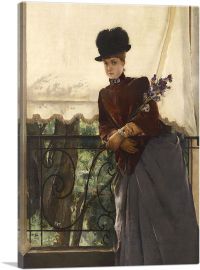 Portrait Of Mademoiselle Dubois 1884-1-Panel-40x26x1.5 Thick