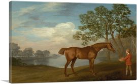 Pumpkin with a Stable Lad 1774-1-Panel-12x8x.75 Thick