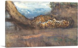 The Leopard's Siesta-1-Panel-40x26x1.5 Thick