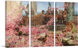 The Roses Of Heliogabalus 1888-3-Panels-60x40x1.5 Thick