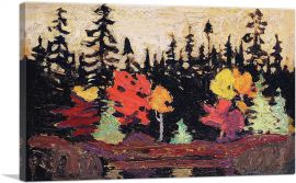 Black Spruce And Maple Fall 1915-1-Panel-26x18x1.5 Thick