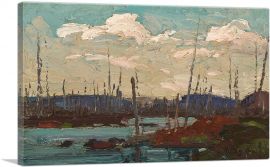 Burned Over Swamp Spring 1915-1-Panel-40x26x1.5 Thick