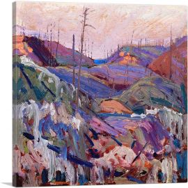 Fire-Swept Hills Summer Or Fall 1915-1-Panel-12x12x1.5 Thick