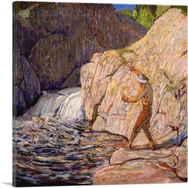 The Fisherman Winter 1916-1-Panel-26x26x.75 Thick