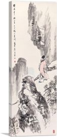 Scholar Strolling On The Mountain-1-Panel-36x12x1.5 Thick