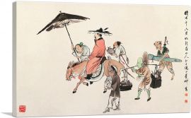 Zhong Kui In Parade-1-Panel-26x18x1.5 Thick