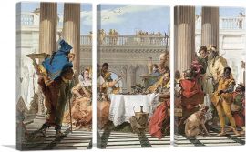 The Banquet Of Cleopatra 1743-3-Panels-60x40x1.5 Thick