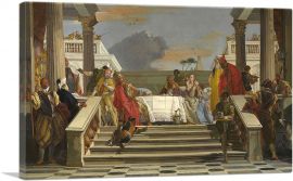 The Banquet Of Cleopatra And Antony-1-Panel-18x12x1.5 Thick
