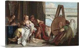Alexander The Great And Campaspe In Studio Of Apelles 1740-1-Panel-40x26x1.5 Thick