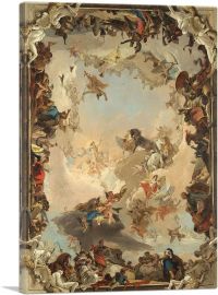 Allegory Of The Planets And Continents 1752-1-Panel-60x40x1.5 Thick