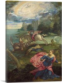 Saint George And The Dragon 1560-1-Panel-18x12x1.5 Thick