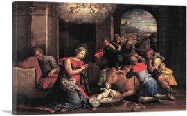 The Adoration Of The Shepherds 1536-1-Panel-18x12x1.5 Thick