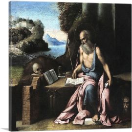 Saint Jerome In The Wilderness-1-Panel-12x12x1.5 Thick