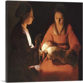The Newborn Christ 1645-1-Panel-18x18x1.5 Thick