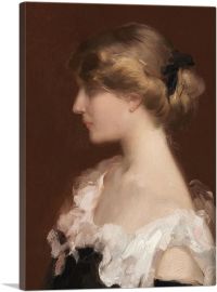Profile Of a Young Woman-1-Panel-26x18x1.5 Thick