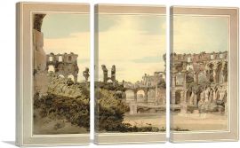 Inside The Colosseum View 1781-3-Panels-60x40x1.5 Thick