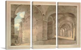Inside The Colosseum Walls 1780-3-Panels-90x60x1.5 Thick