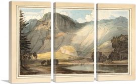 Raven Crag And Part Of Thirlmere-3-Panels-90x60x1.5 Thick