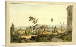Temple of Bacchus In The Distance 1780-1-Panel-40x26x1.5 Thick