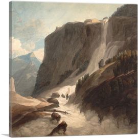 View Going Over Mount Splugen 1784-1-Panel-26x26x.75 Thick