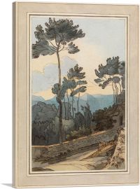 A View Taken At Ambleside At Head Of Lake Windermere 1786-1-Panel-40x26x1.5 Thick