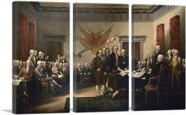 Signing Declaration Of Independence 1819-3-Panels-90x60x1.5 Thick