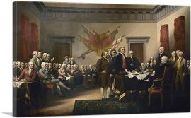 Signing Declaration Of Independence 1819-1-Panel-12x8x.75 Thick