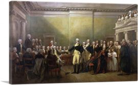 General George Washington Resigning His Commission 1824-1-Panel-12x8x.75 Thick