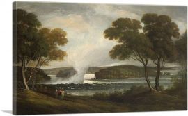 Niagra Falls From An Upper Bank On British Side 1807-1-Panel-18x12x1.5 Thick