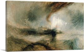 Snow Storm - Steam-Boat off a Harbour's Mouth 1842-1-Panel-18x12x1.5 Thick