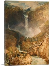 The Great Falls of the Reichenbach 1804-1-Panel-18x12x1.5 Thick