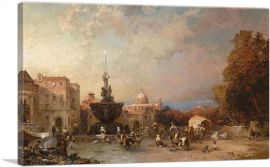 A Market In Naples-1-Panel-18x12x1.5 Thick